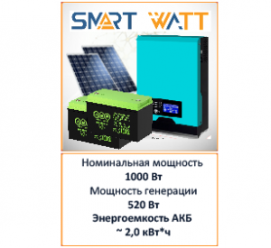 Солнечная электростанция SmartWatt 1-520