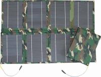 Портативная солнечная батарея для похода 48 ватт. SOLARIS 8В-48-12В