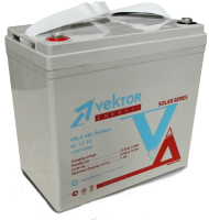 Аккумуляторная батарея Vektor Energy GL 12-55 (12V 55Ah)